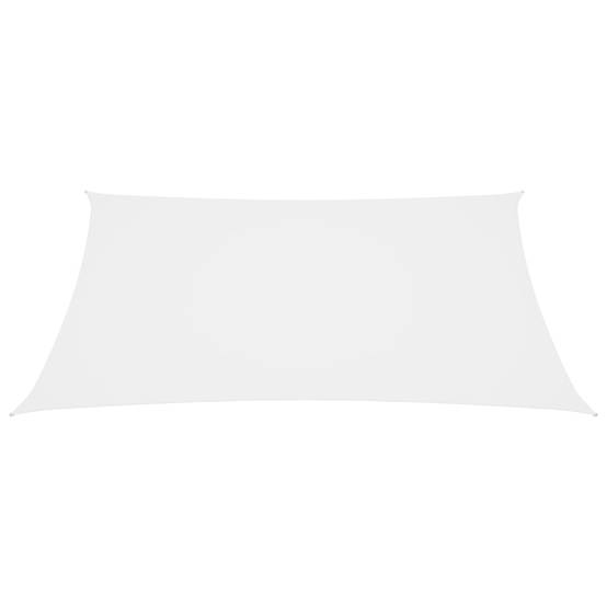 Helloshop26 - Voile toile d'ombrage parasol tissu oxford rectangulaire 6 x 8 m blanc - Imagen 2