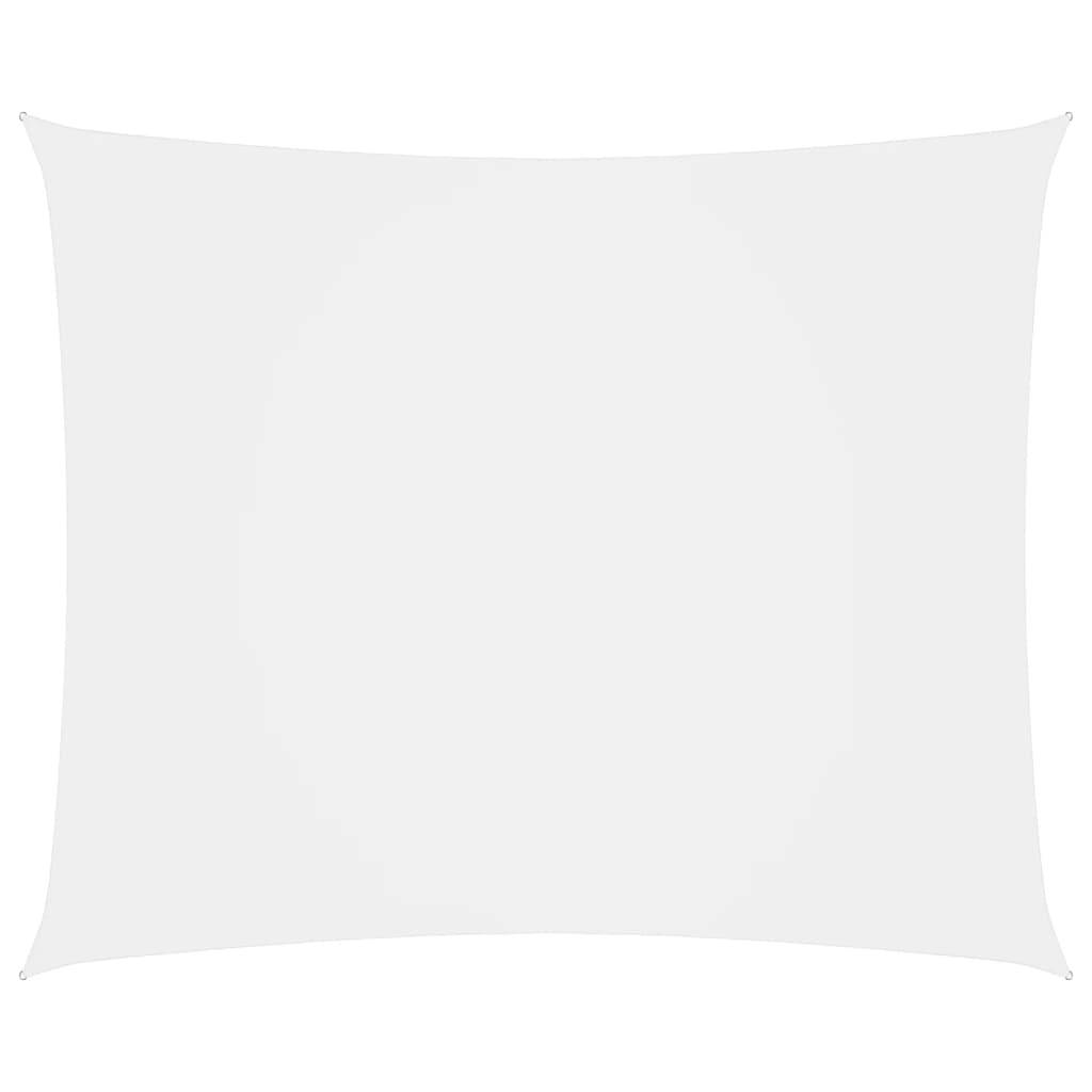 Helloshop26 - Voile toile d'ombrage parasol tissu oxford rectangulaire 6 x 8 m blanc - Imagen 1