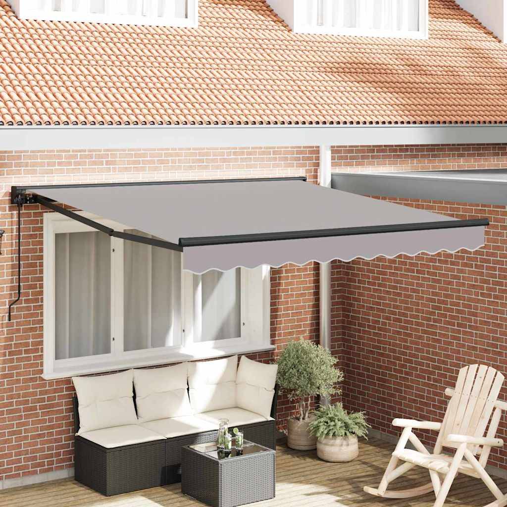 Maison Chic - Store banne | Auvent Rétractable Gris clair 300 x 250 cm Polyester et métal Maison Chic - Image 2