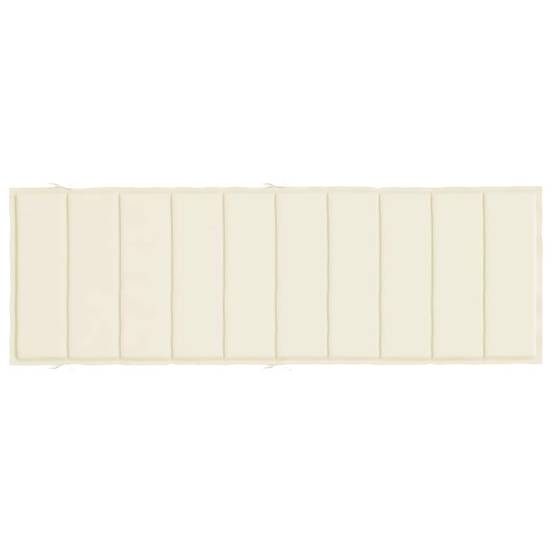 PANGIVO - Coussin de chaise longue tissu oxford crème 186 x 58 x 4 cm - PANGIVO - Image 5