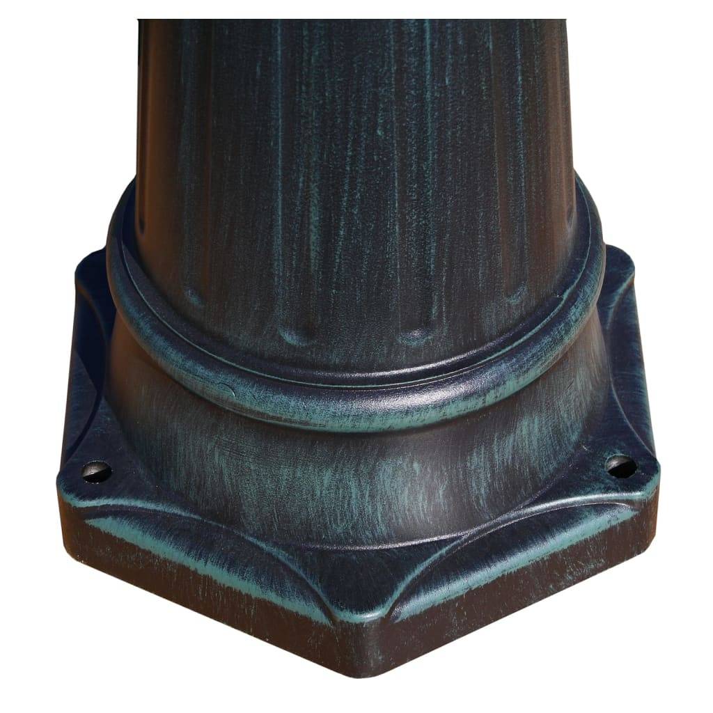 Lampadaire de jardin - Lampadaire d'extérieur 2 bras 215 cm Vert foncé/Noir Aluminium MP521 - Image 6