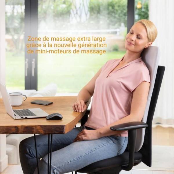 Dossier de massage - MEDISANA - MC 600 - Ultra-fin - Shiatsu et chauffant - 4 programmes - Blanc - Image 5