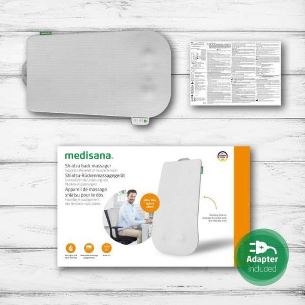 Dossier de massage - MEDISANA - MC 600 - Ultra-fin - Shiatsu et chauffant - 4 programmes - Blanc - Image 6