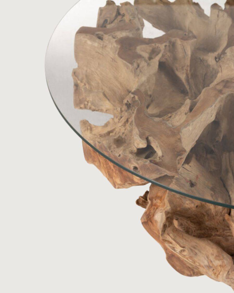 Forest - Table basse en teck massif 80 cm - UNIQKA - Jardiland