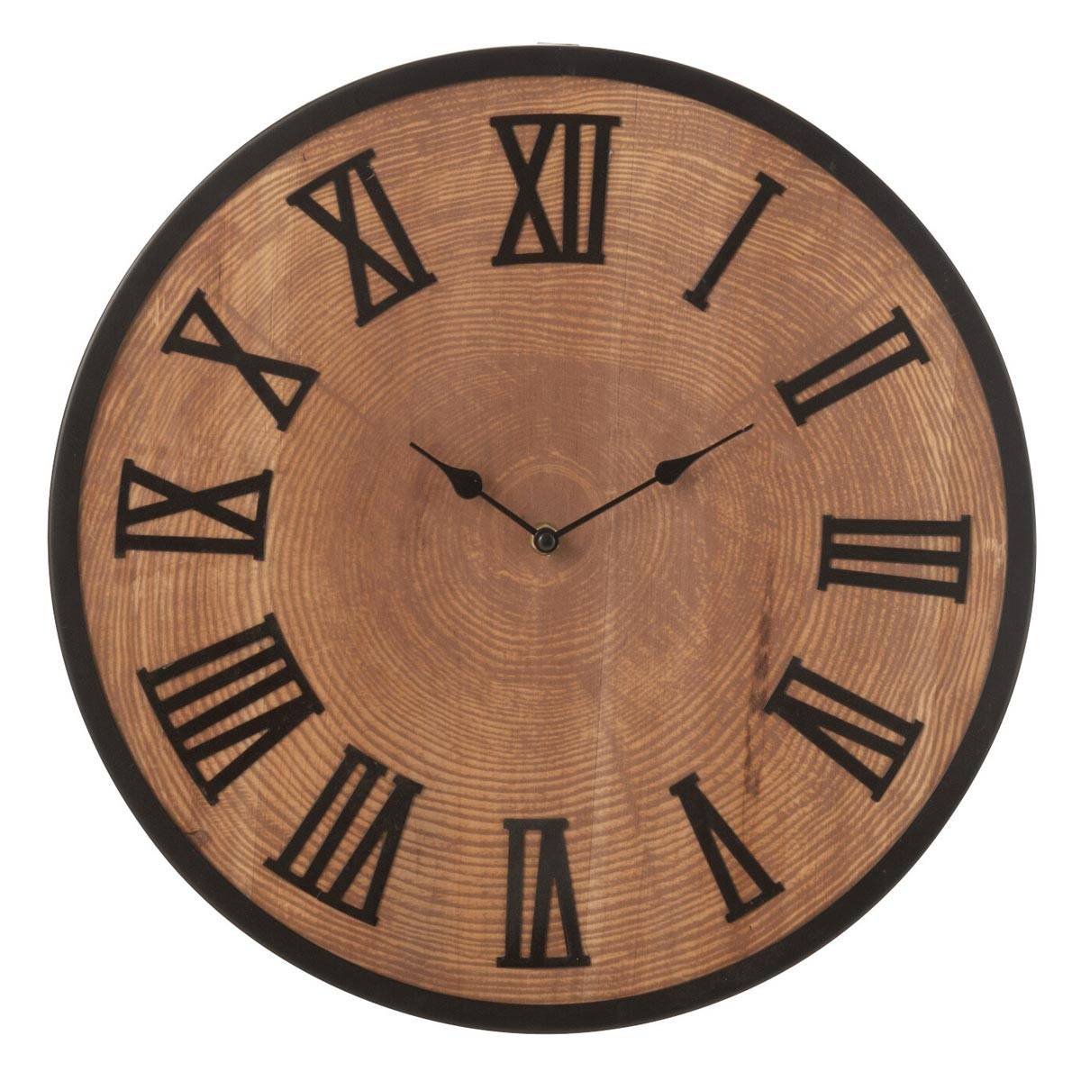 Horloge Murale Effet Bois "Nue" 40cm Naturel - Image 1