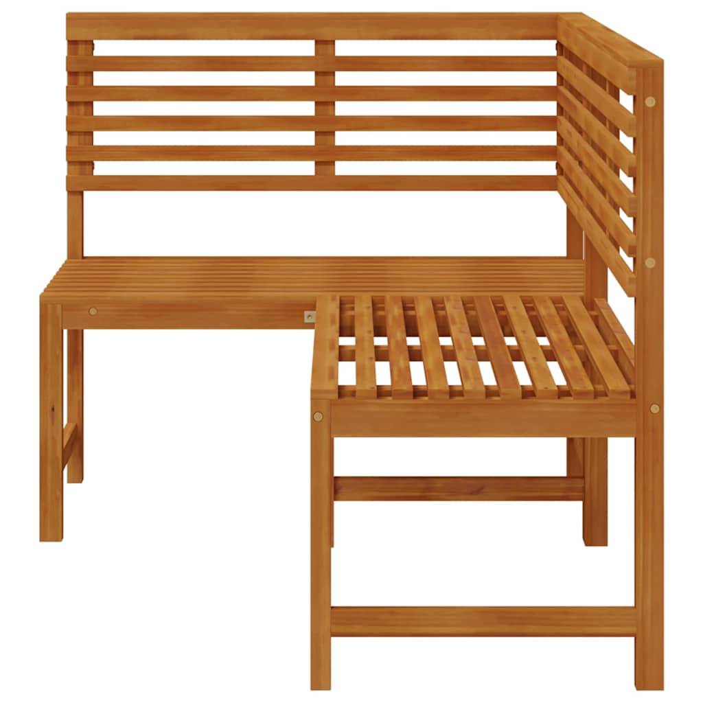 Vidaxl - Banc d'angle de jardin 140 cm Bois solide d'acacia vidaXL 312422 - Imagen 6