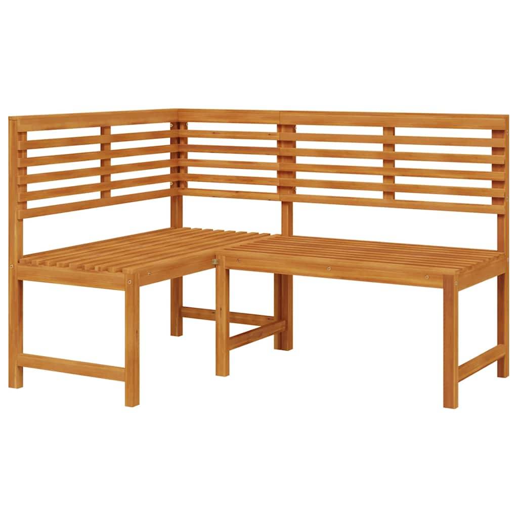 Vidaxl - Banc d'angle de jardin 140 cm Bois solide d'acacia vidaXL 312422 - Imagen 2