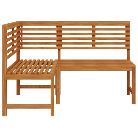 Vidaxl - Banc d'angle de jardin 140 cm Bois solide d'acacia vidaXL 312422 - Imagen 5