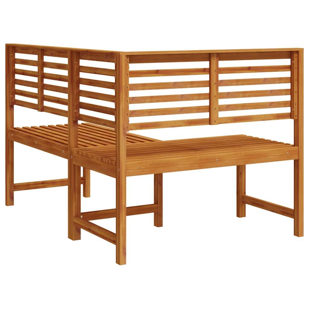 Vidaxl - Banc d'angle de jardin 140 cm Bois solide d'acacia vidaXL 312422 - Imagen 7