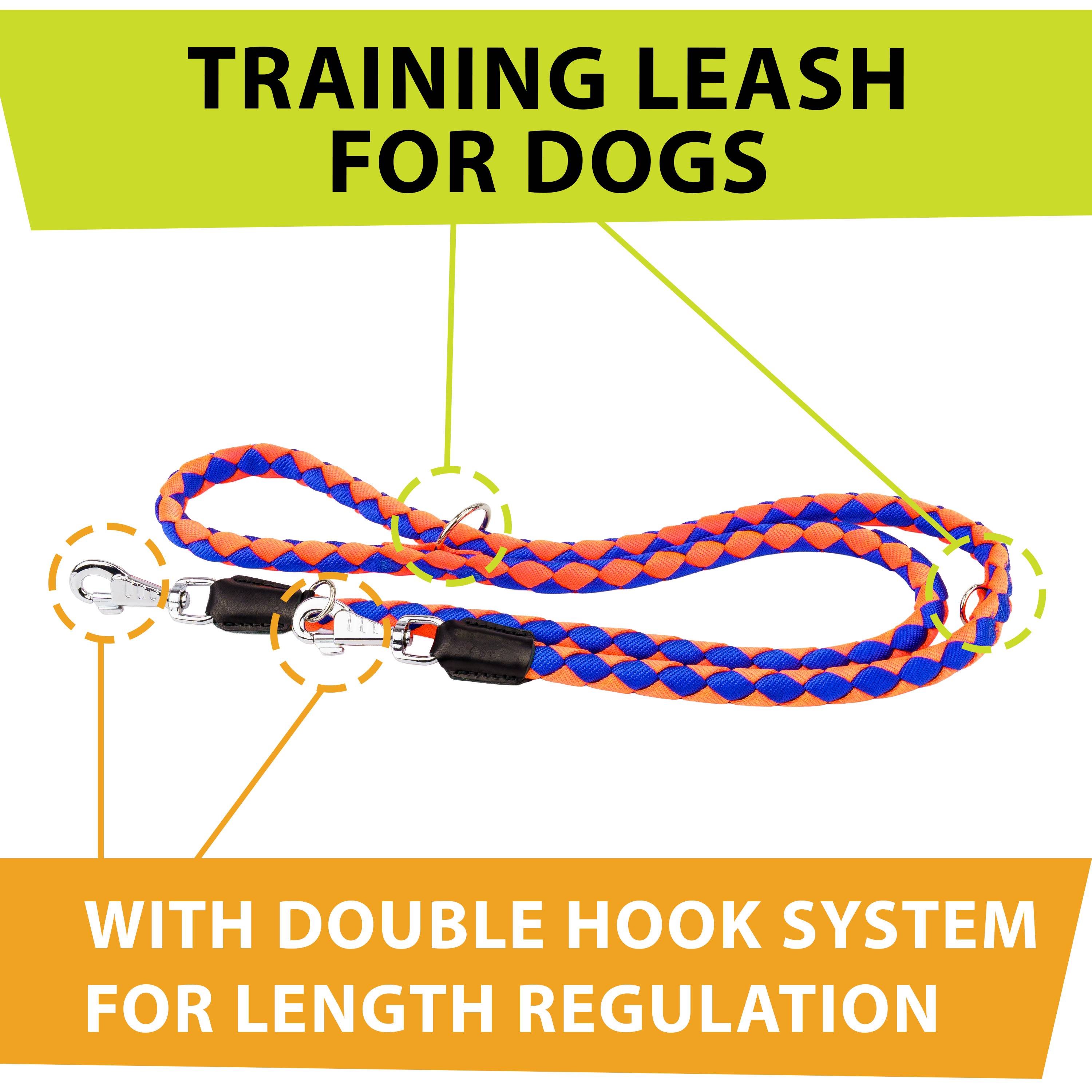 Ferplast - Laisse de Dressage pour Chiens en Nylon TWIST MATIC GA18/200, Mousqueton Magnétique Automatique - Imagen 7