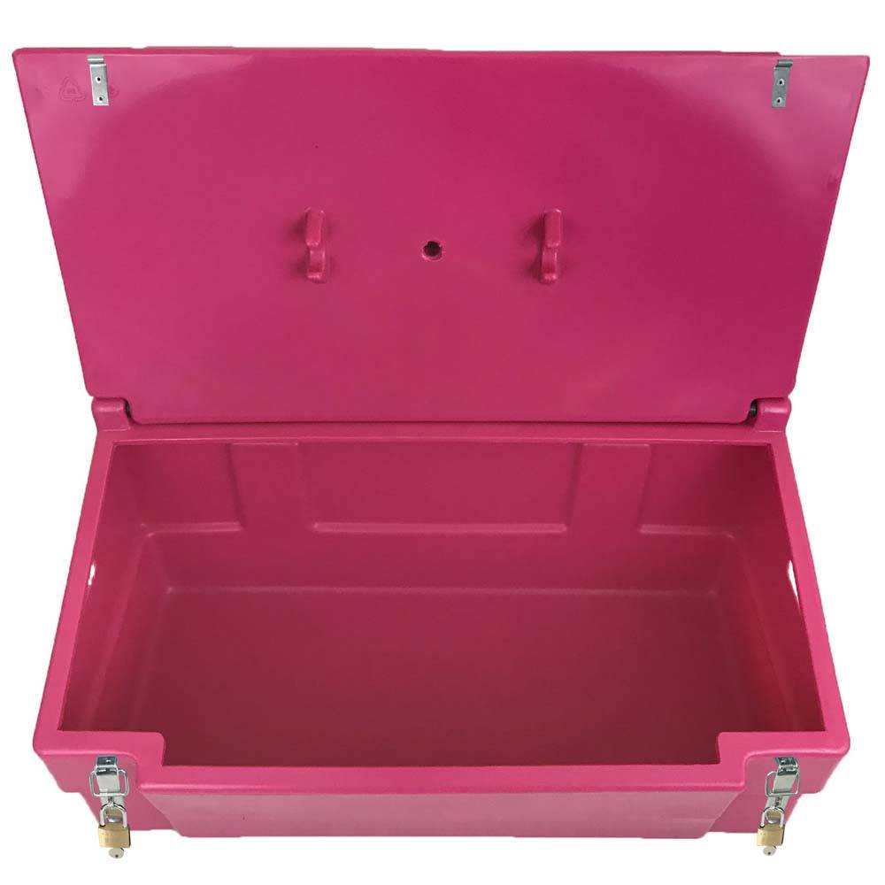 Coffre de jardin 100l avec grenouillères et cadenas- plast'up rotomoulage - Imagen 2