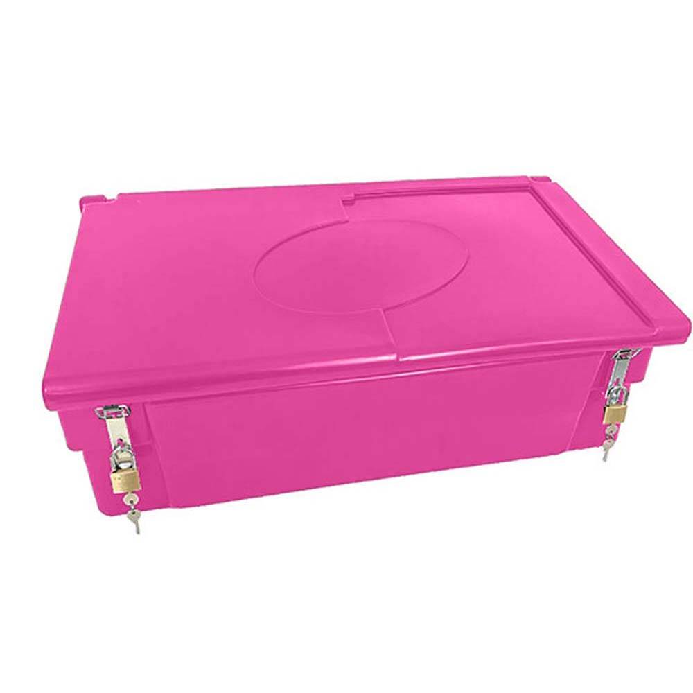 Coffre de jardin 100l avec grenouillères et cadenas- plast'up rotomoulage - Imagen 1