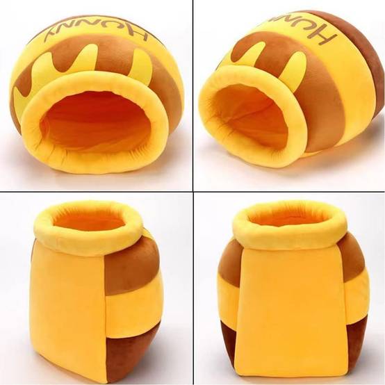 Niche pour chat en forme de ruche - Doudou polaire -- Pour chats et petits chiens - Living123 - Image 3