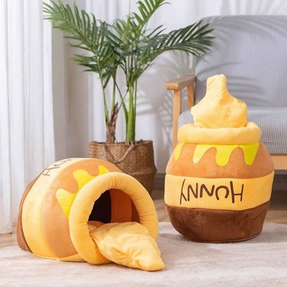 Niche pour chat en forme de ruche - Doudou polaire -- Pour chats et petits chiens - Living123 - Image 8