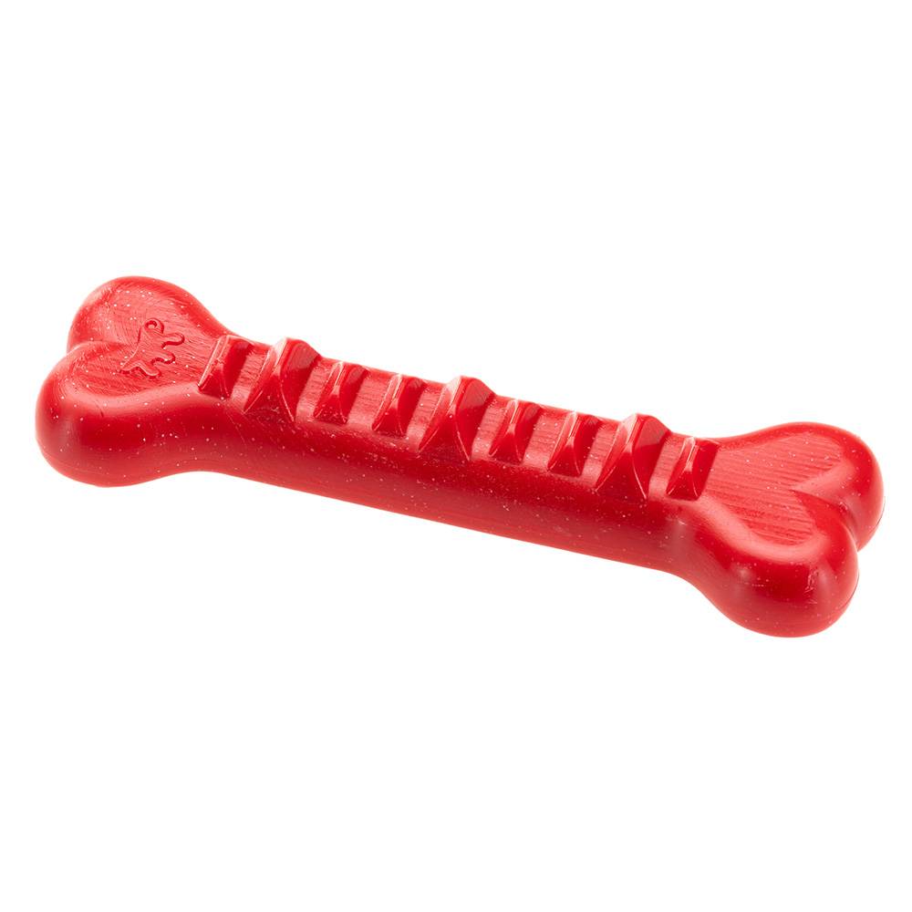 Ferplast - Ferplast Jouet Chien, Os Distributeur Croquettes Friandises pour Chien, en Matériau Durable à Mâcher, Arôme de Viande, Hygiène Dentaire, SMILE Os a - Imagen 1