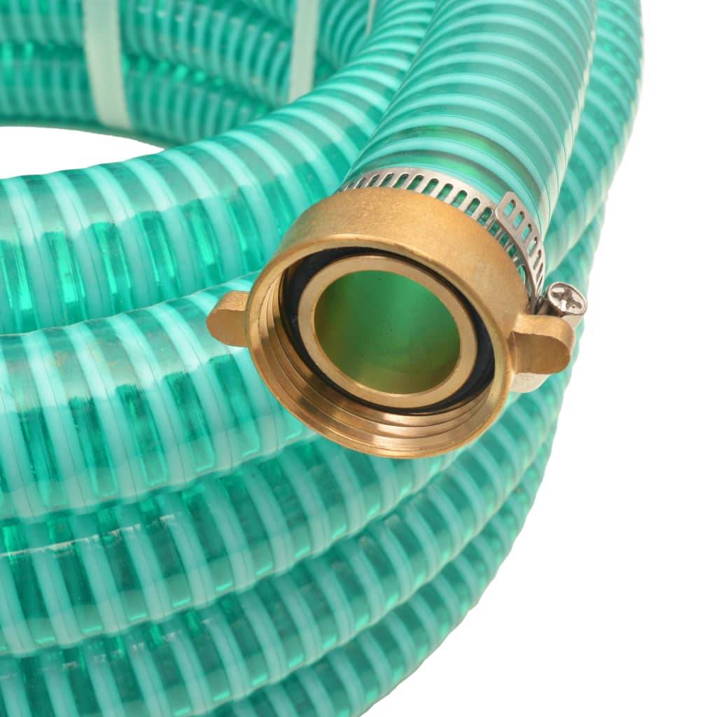 Vidaxl - Tuyau d'aspiration avec raccords en laiton 4 m 25 mm Vert vidaXL 142884 - Image 2