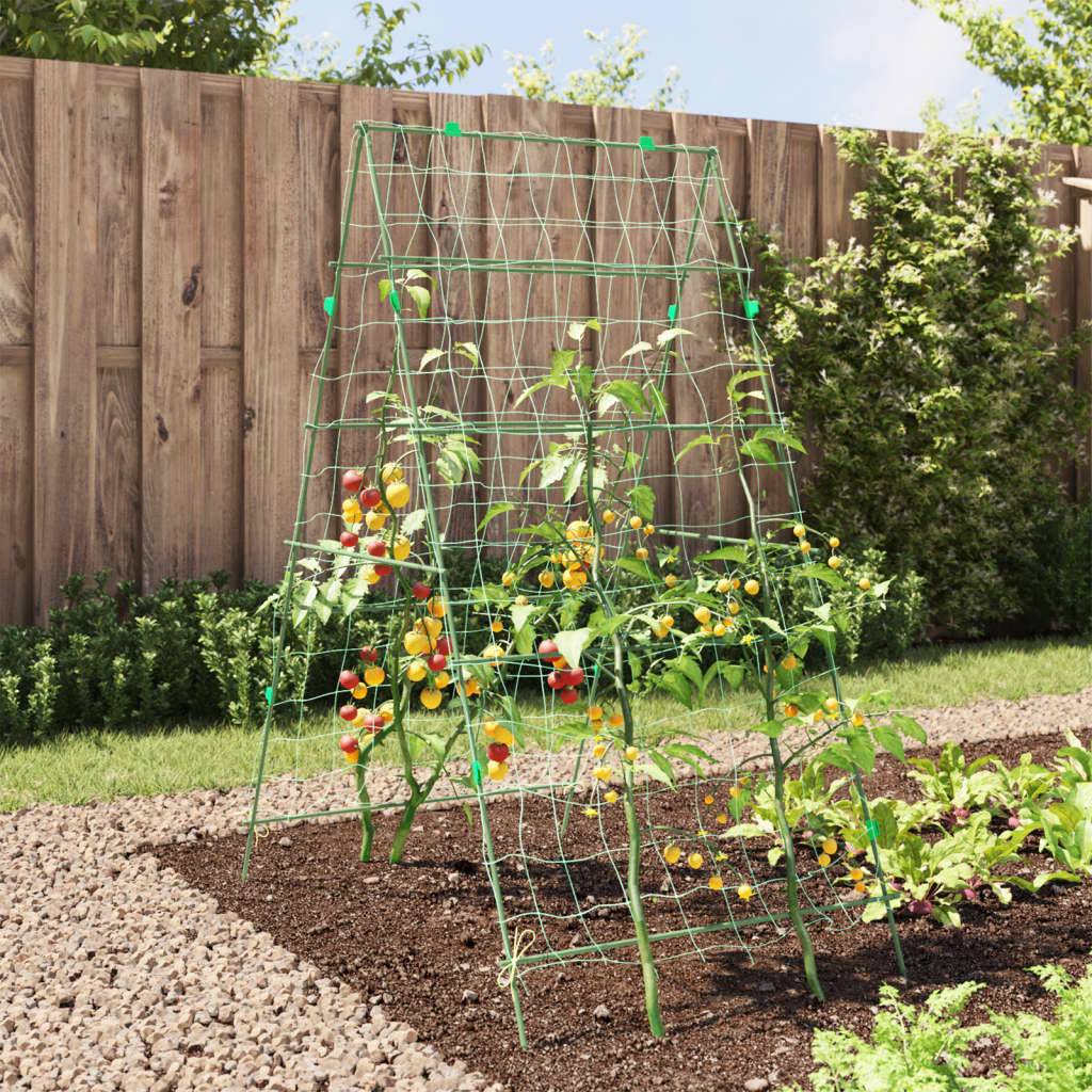 Grillage de jardin - Clôture à treillis - Treillis de jardin pour plantes grimpantes forme de A acier - Image 3