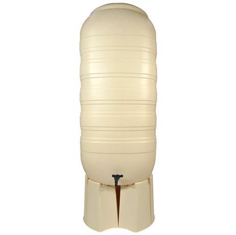 Nature - Récupérateur d'eau de pluie colonne 250 litres, Couleur Taupe, Socle Sans socle - Imagen 2