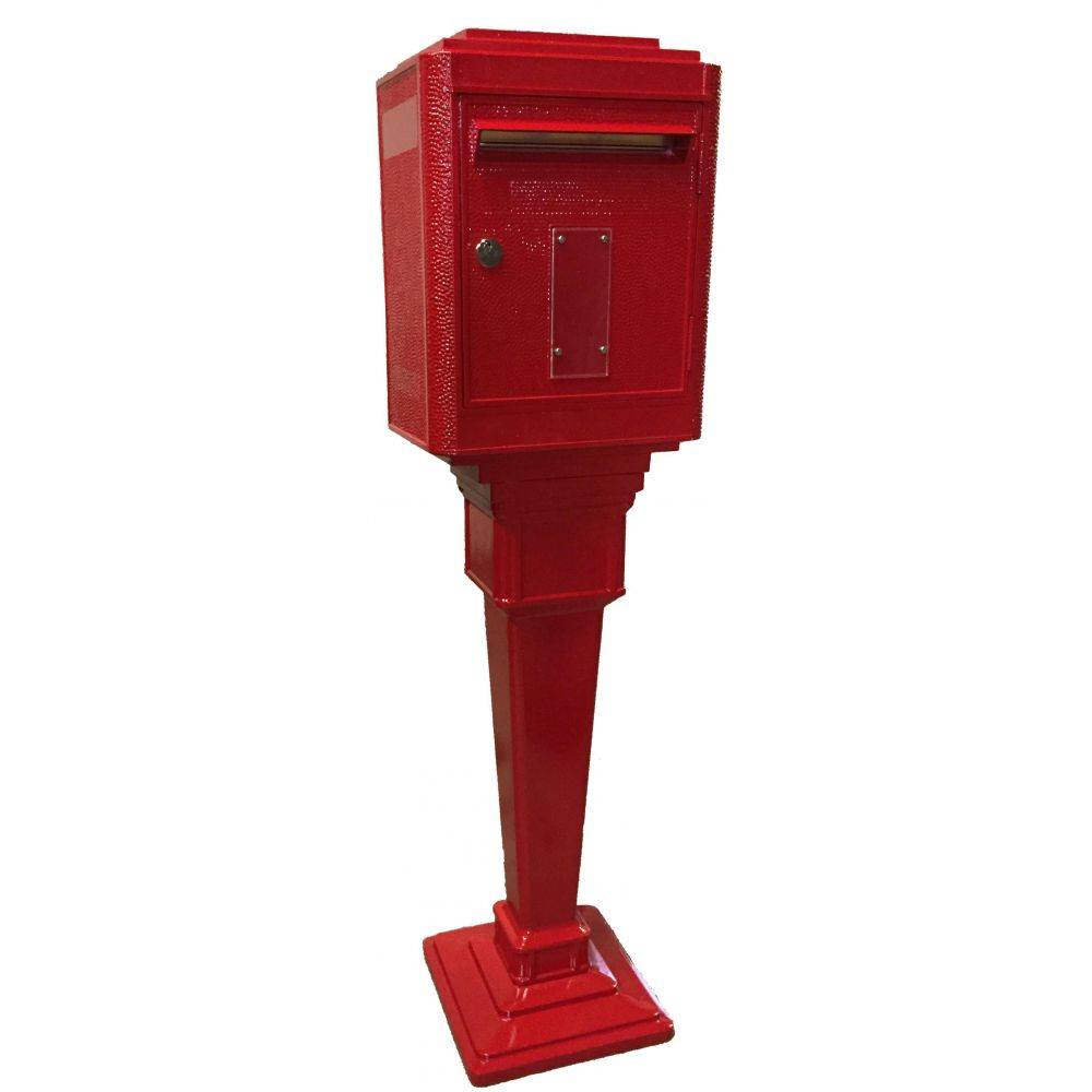 La Boite Jaune - Colonne pour boîte aux lettres en aluminium grand modèle 1950 - Imagen 4