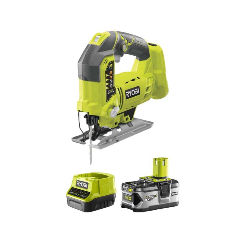 Ryobi - Pack RYOBI Scie sauteuse pendulaire 18V One+ R18JS-0 - 1 batterie 5.0Ah - 1 chargeur rapide 2.0Ah RC18120-150