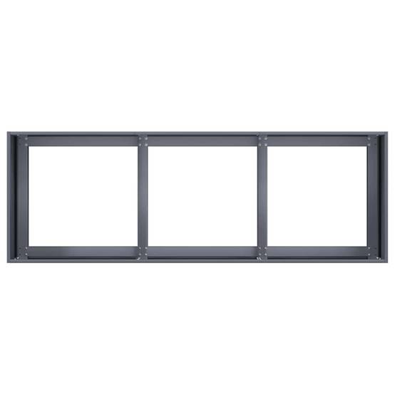 Jardinière - Bac à Fleurs - Pot De Fleurs anthracite 120x40x40 cm acier laminé à froid - Image 5