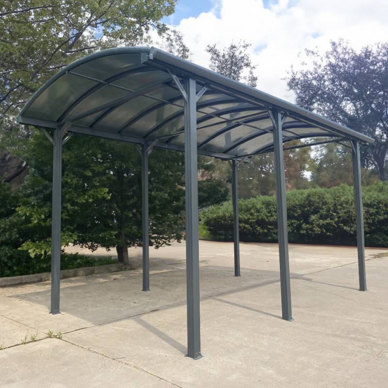 X-Metal - Carport aluminium anthracite 18,3m² pour camping-car X-Metal avec panneaux polycarbonate 6mm - Image 2