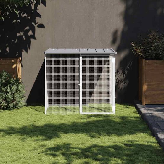 Vidaxl - Poulailler avec toit gris clair 103x98x90 cm acier galvanisé vidaXL 172338 - Image 1