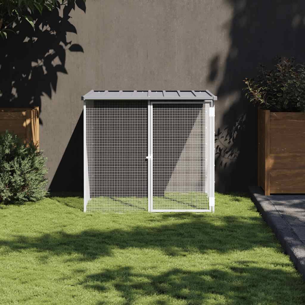 Vidaxl - Poulailler avec toit gris clair 103x98x90 cm acier galvanisé vidaXL 172338 - Image 1