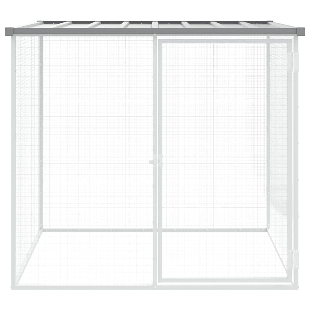 Vidaxl - Poulailler avec toit gris clair 103x98x90 cm acier galvanisé vidaXL 172338 - Image 4
