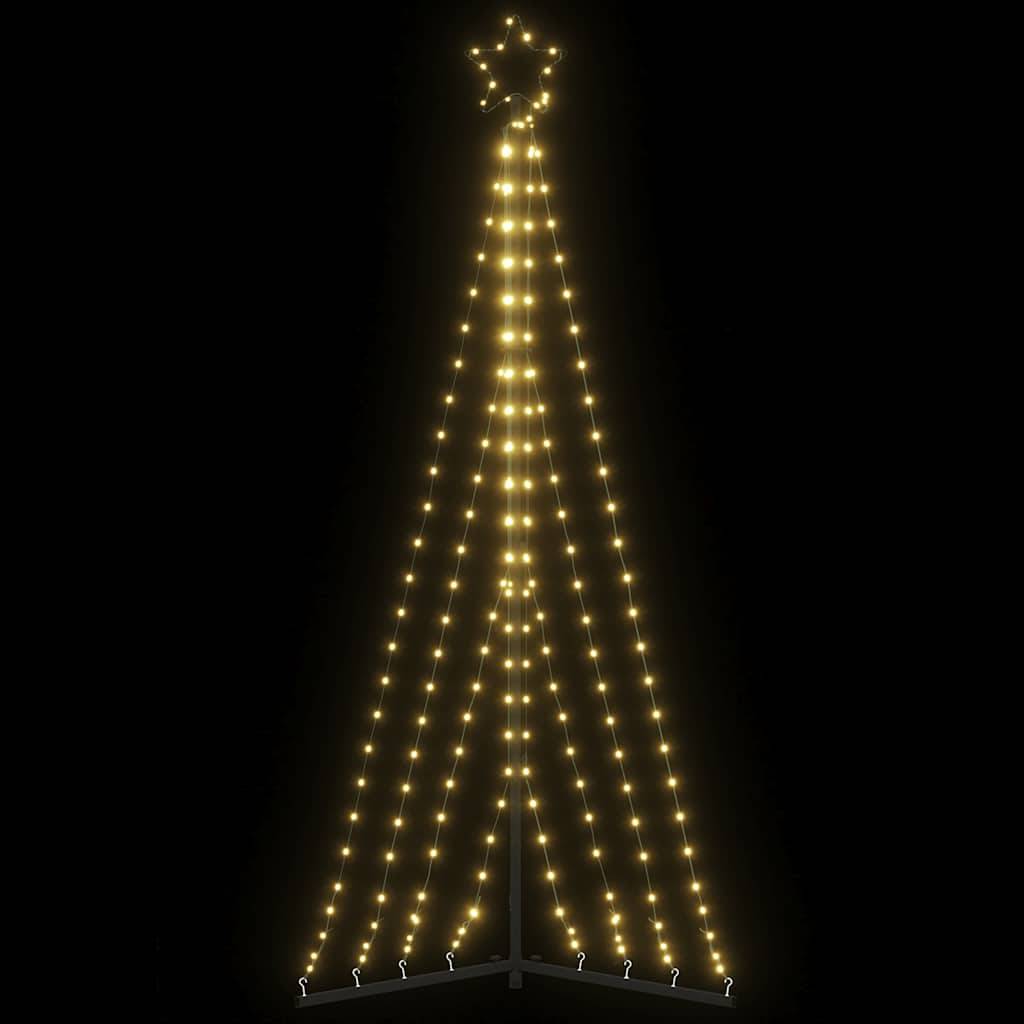 Sapin de Noël | Arbre de Noël à LED 339 LED blanc chaud 187 cm Maison Chic - Image 2