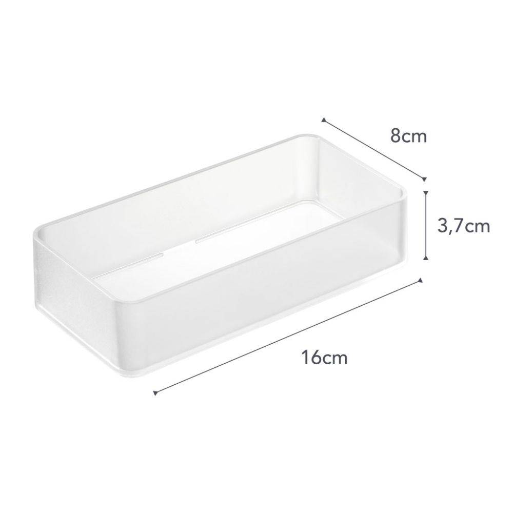 Yamazaki - Set de 2 boîtes de rangement empilables Tower 16 x 8 x 3,7 cm Yamazaki - Imagen 3