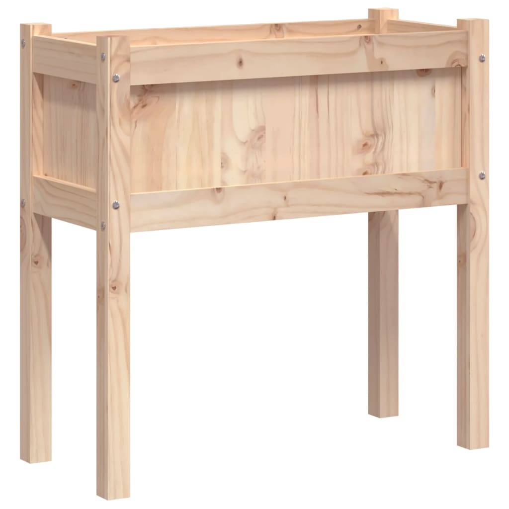 Maison Chic - Lot de 2 Jardinières - Bac à Fleurs - Pot De Fleurs avec pieds bois de pin massif - Imagen 7