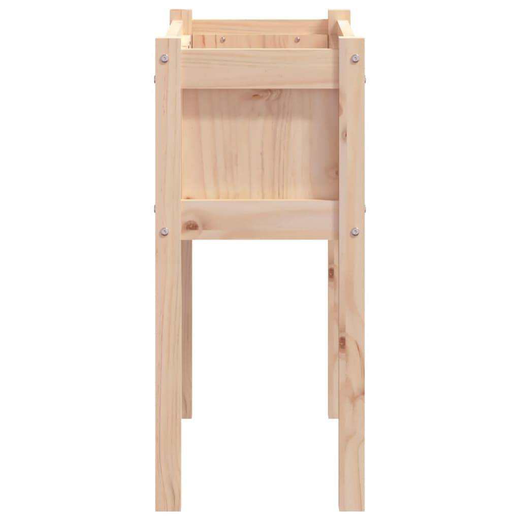 Maison Chic - Lot de 2 Jardinières - Bac à Fleurs - Pot De Fleurs avec pieds bois de pin massif - Imagen 6