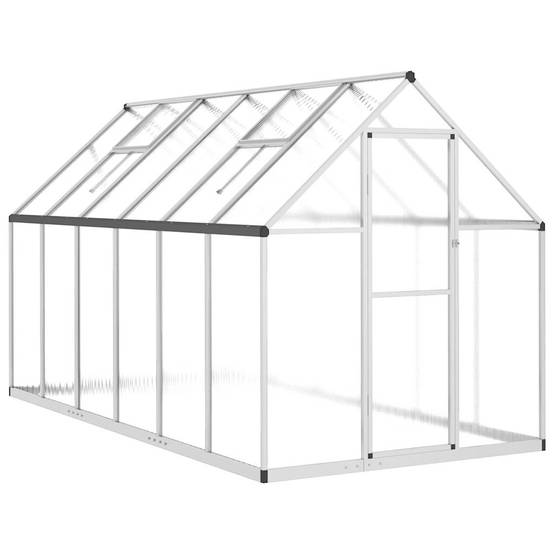 PANGIVO - Serre aluminium et polycarbonate argenté 334 x 169 x 195 cm - PANGIVO - Image 2