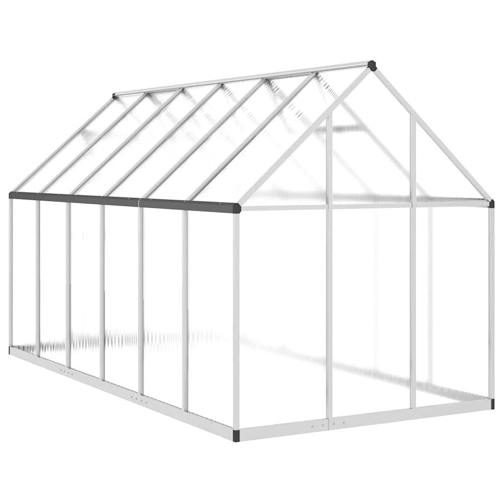 PANGIVO - Serre aluminium et polycarbonate argenté 334 x 169 x 195 cm - PANGIVO - Image 5