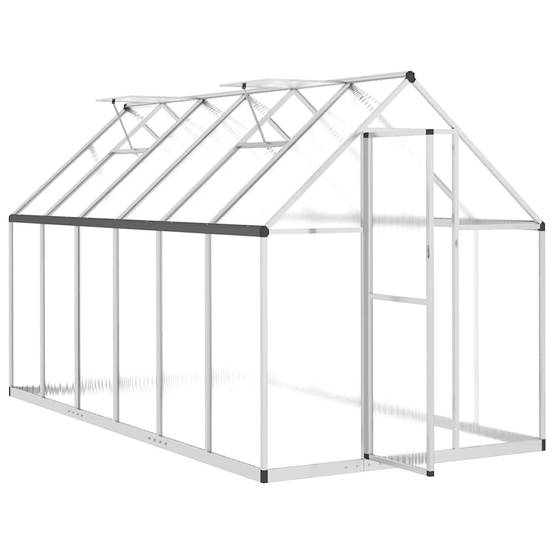 PANGIVO - Serre aluminium et polycarbonate argenté 334 x 169 x 195 cm - PANGIVO - Image 6