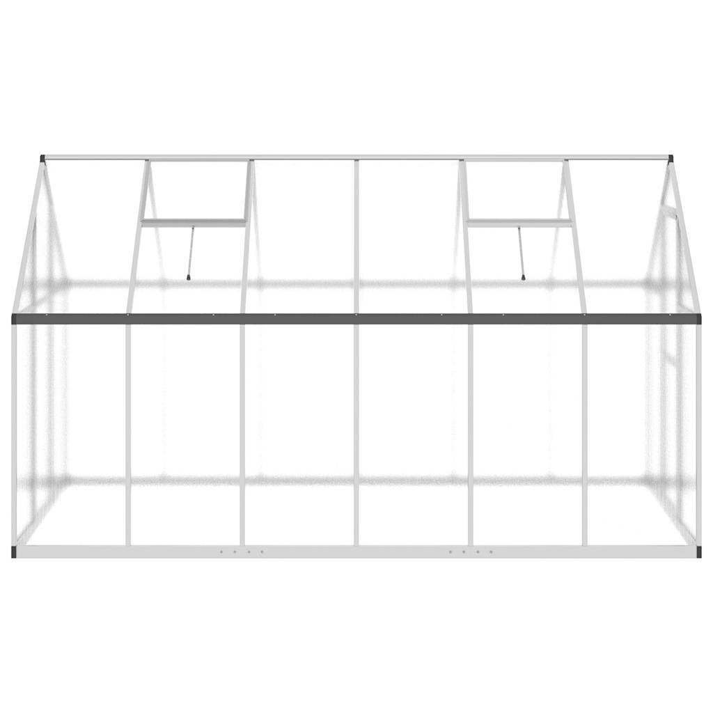 PANGIVO - Serre aluminium et polycarbonate argenté 334 x 169 x 195 cm - PANGIVO - Image 4