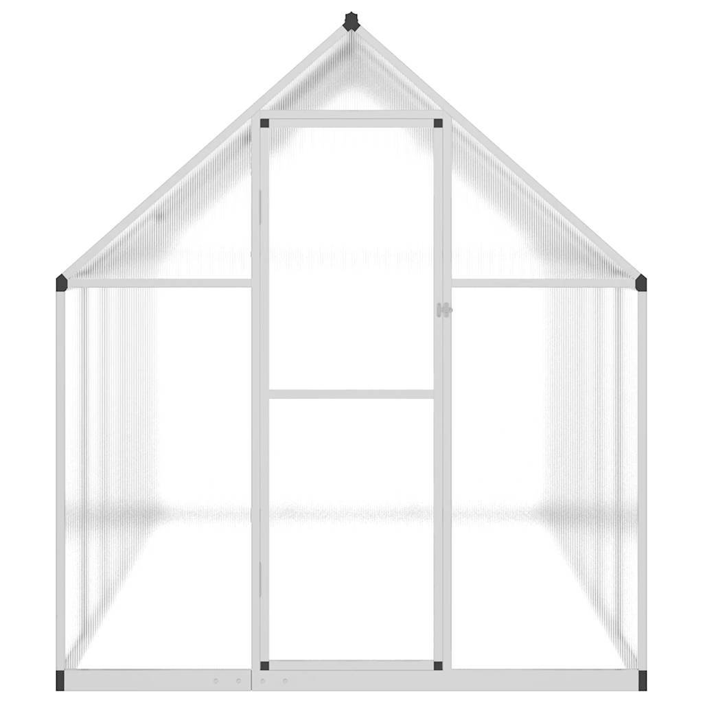 PANGIVO - Serre aluminium et polycarbonate argenté 334 x 169 x 195 cm - PANGIVO - Image 3