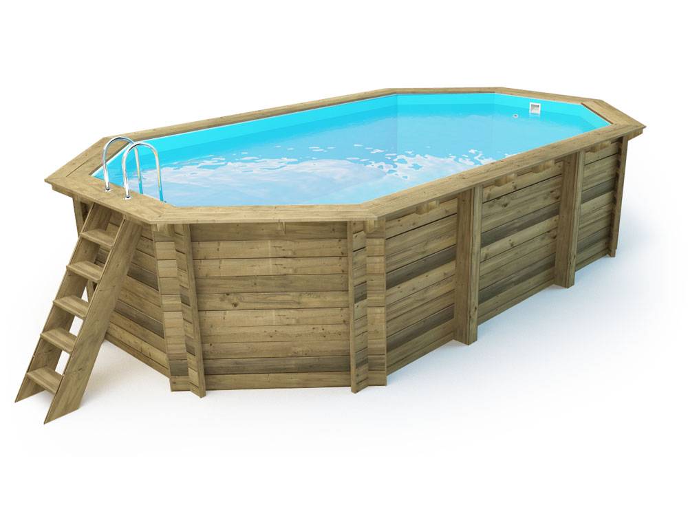 Piscine Bois " Cancun " - 6.53 X 4.41 X 1.45 M -habitat Et Jardin - Imagen 2