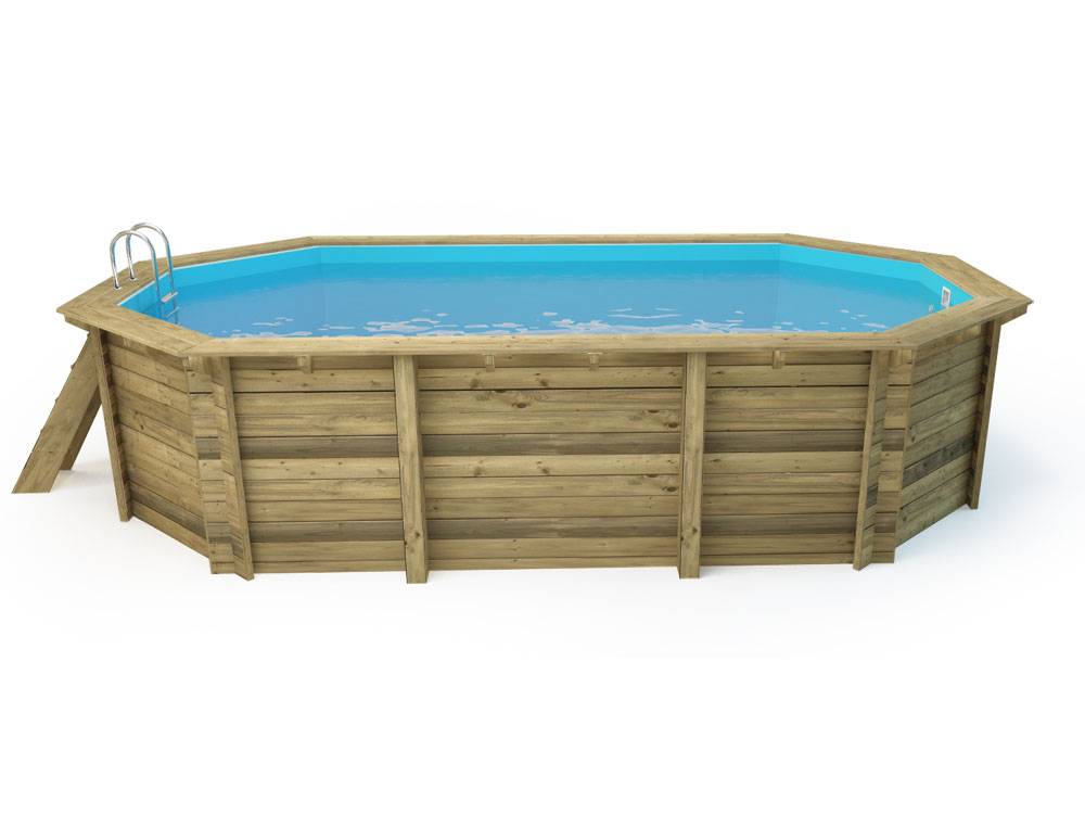 Piscine Bois " Cancun " - 6.53 X 4.41 X 1.45 M -habitat Et Jardin - Imagen 3