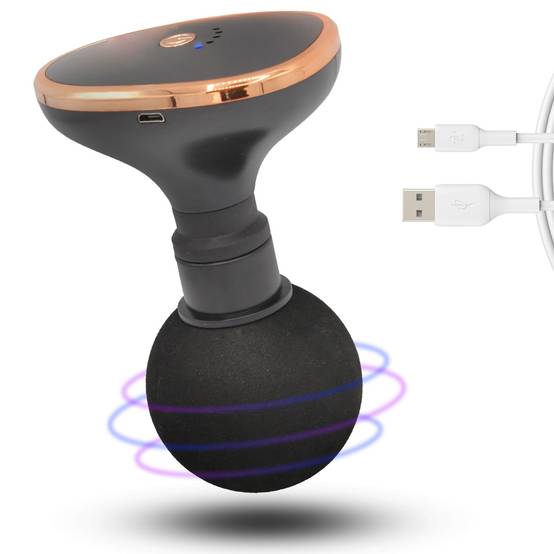 Pistolet De Massage Compact FISHTEC 5 Modes Léger 150 G Rechargeable USB Autonomie 3 H Dimensions 8x6x13 Cm Détente Musculaire Après Sport - Image 1