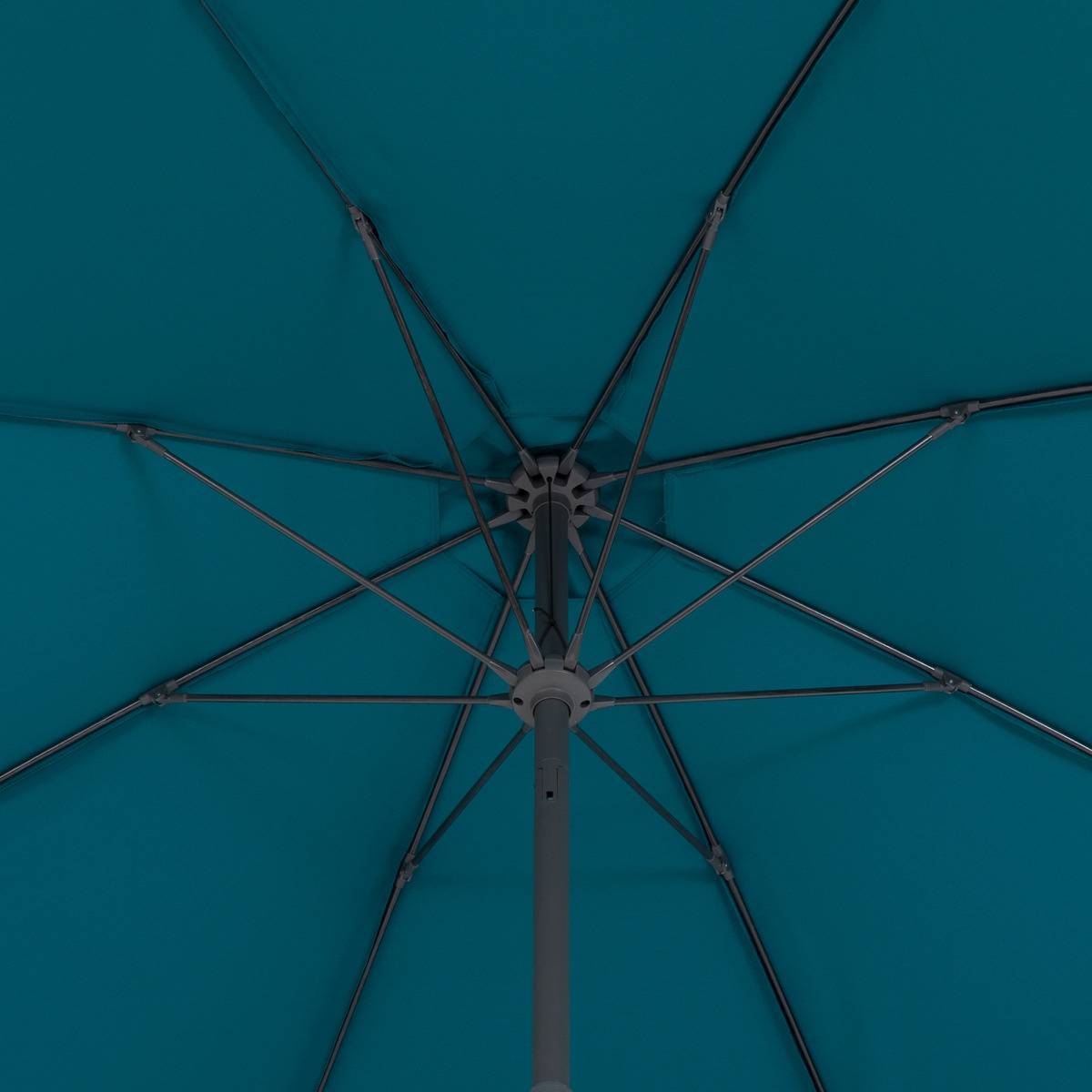 Hesperide - Parasol droit rond "Sisko" bleu canard 2,7m Hespéride - Imagen 4