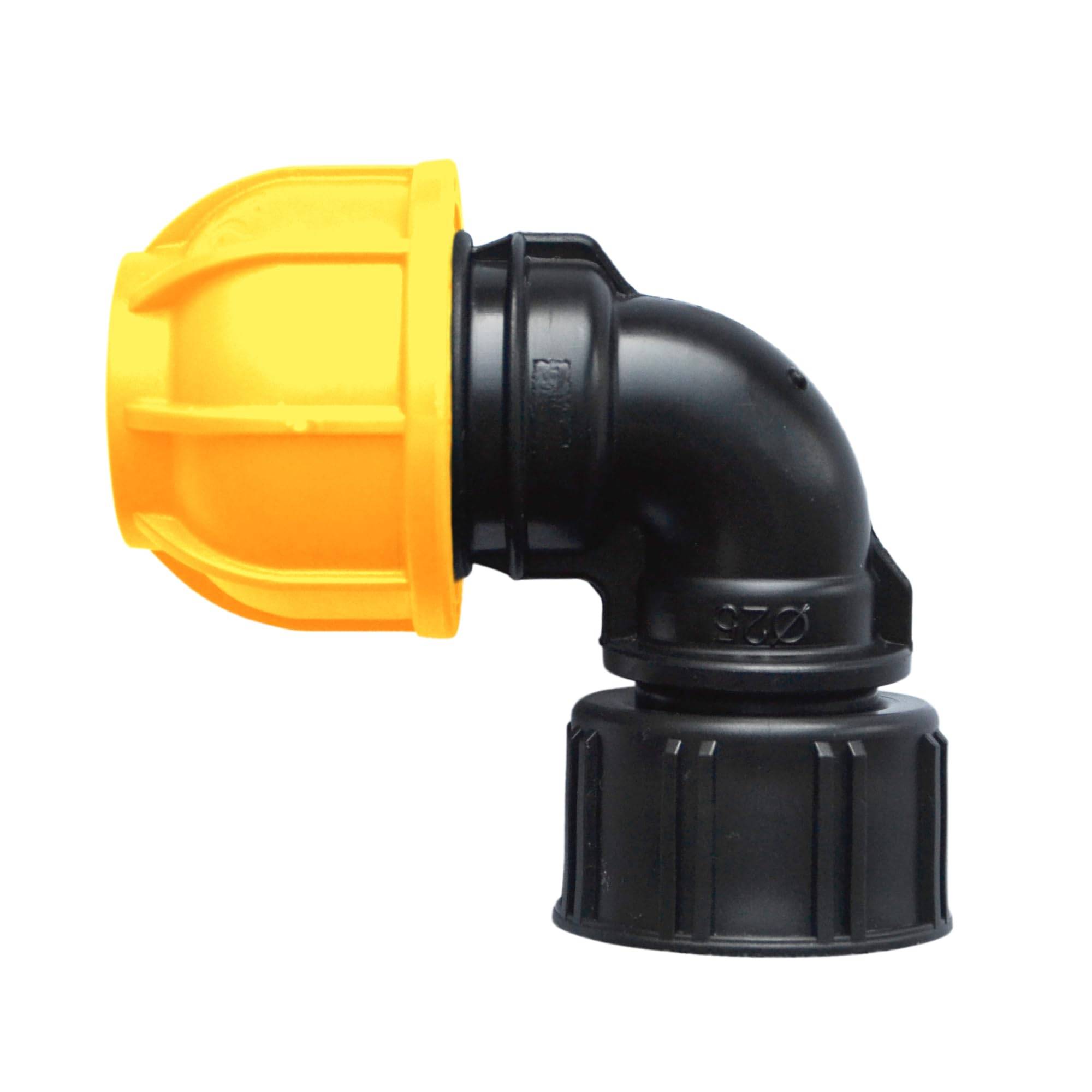 Jardibric - Jardibric - Coude Compression Ø25 26x34 (1") Femelle Écrou Tournant - Raccord Irrigation pour Arrosage Automatique Enterré PN10 - Image 1