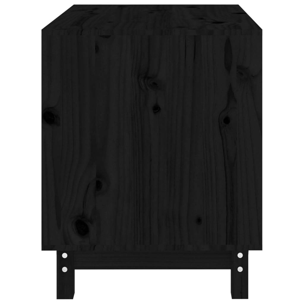 Vidaxl - Niche pour chien Noir 70x50x62 cm Bois de pin massif vidaXL 822485 - Image 7