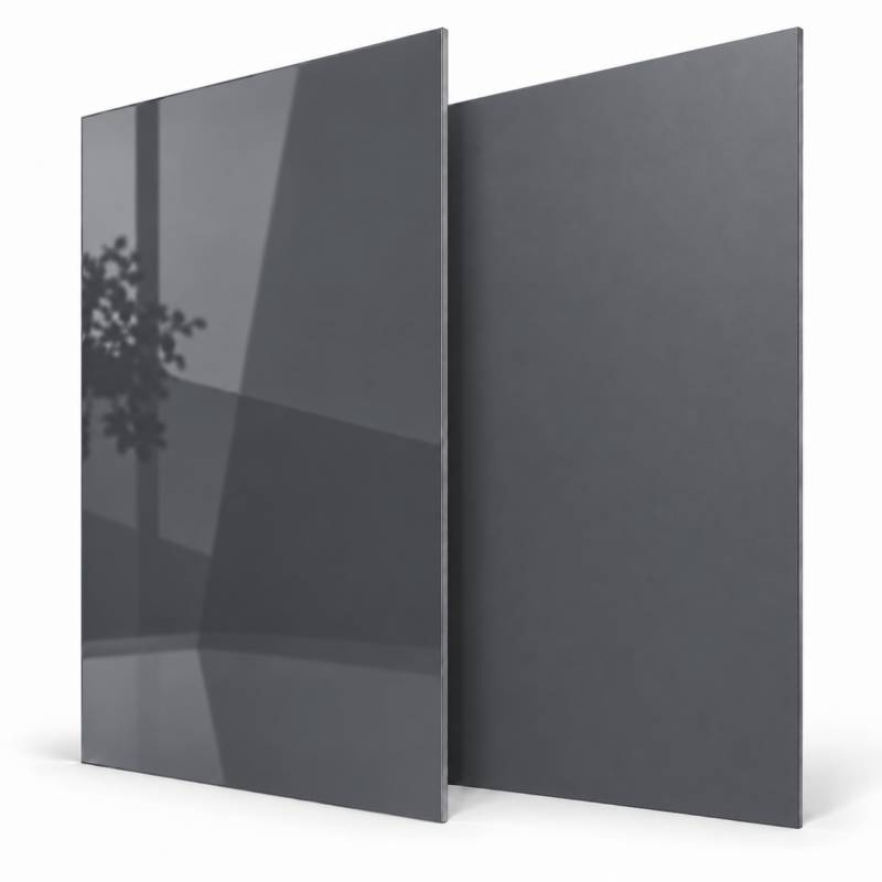 Crédence réversible alu gris anthracite Brillant/mat - 3mm - 3 formats - L.100cm, l.200cm - Image 1