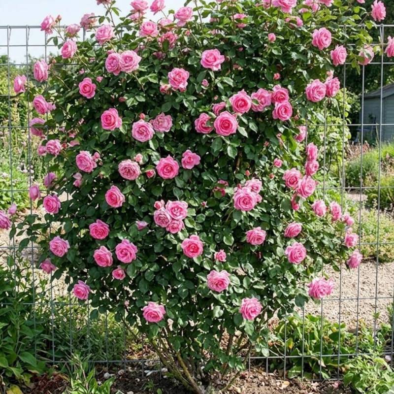 Rosier grimpant Parfum Royal® 'Nirparf' à fleurs Rose/ - feuillage Caduc - Pot de 3L - 20/40 cm - Image 4
