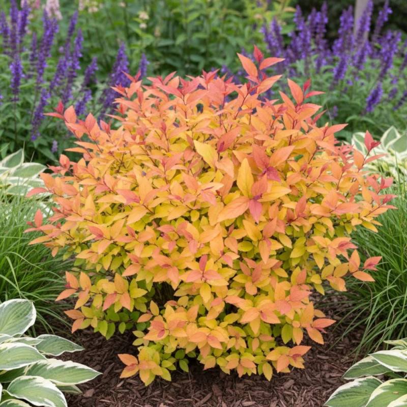 Spirée du Japon Firelight, Spiraea à fleurs Rose - feuillage Caduc - Pot de 1,5L - 10/20 cm-  hauteur à maturité De 0,50 m à 1,00 m - Image 3