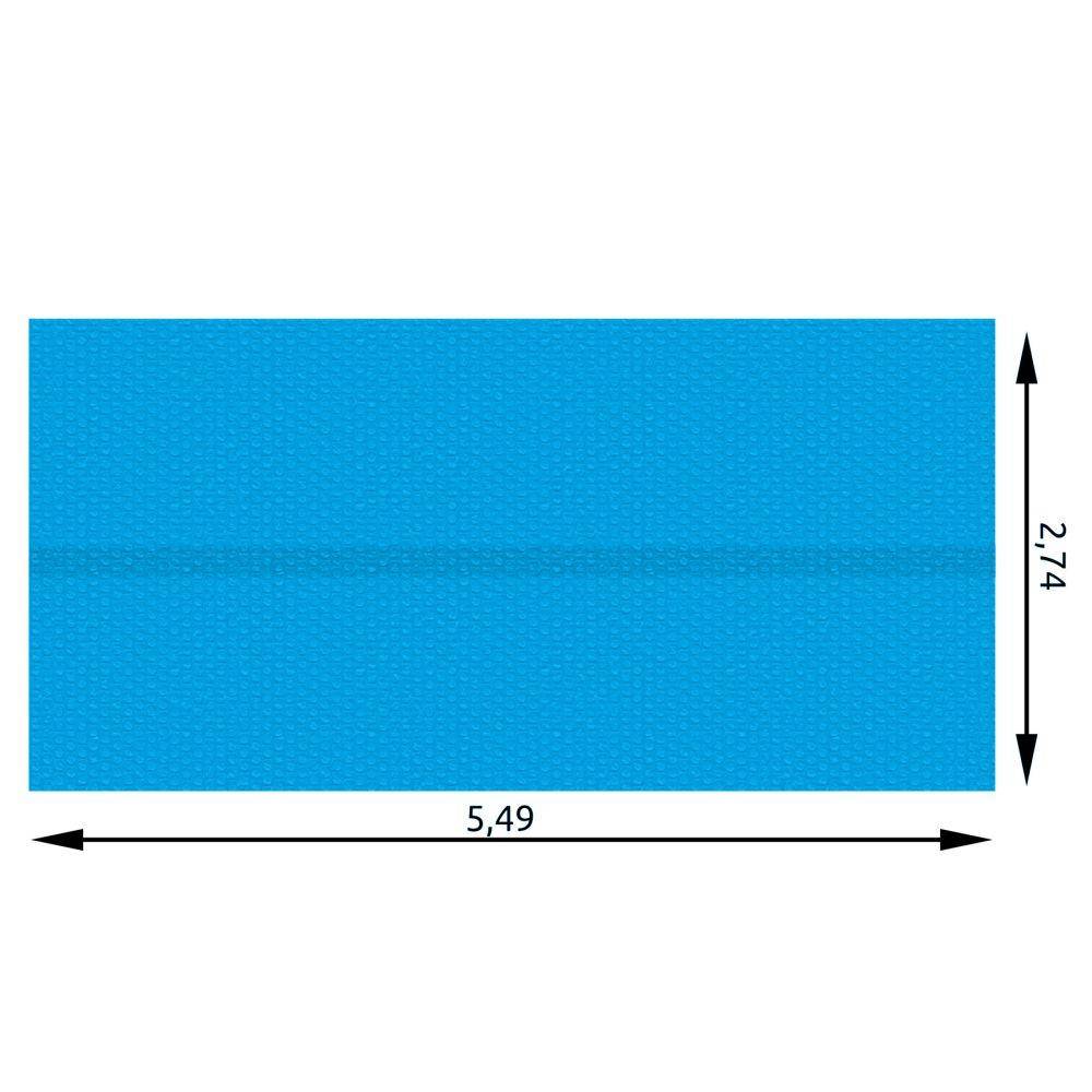 Helloshop26 - Bâche de piscine rectangulaire bleue 274 x 549 cm - Imagen 4