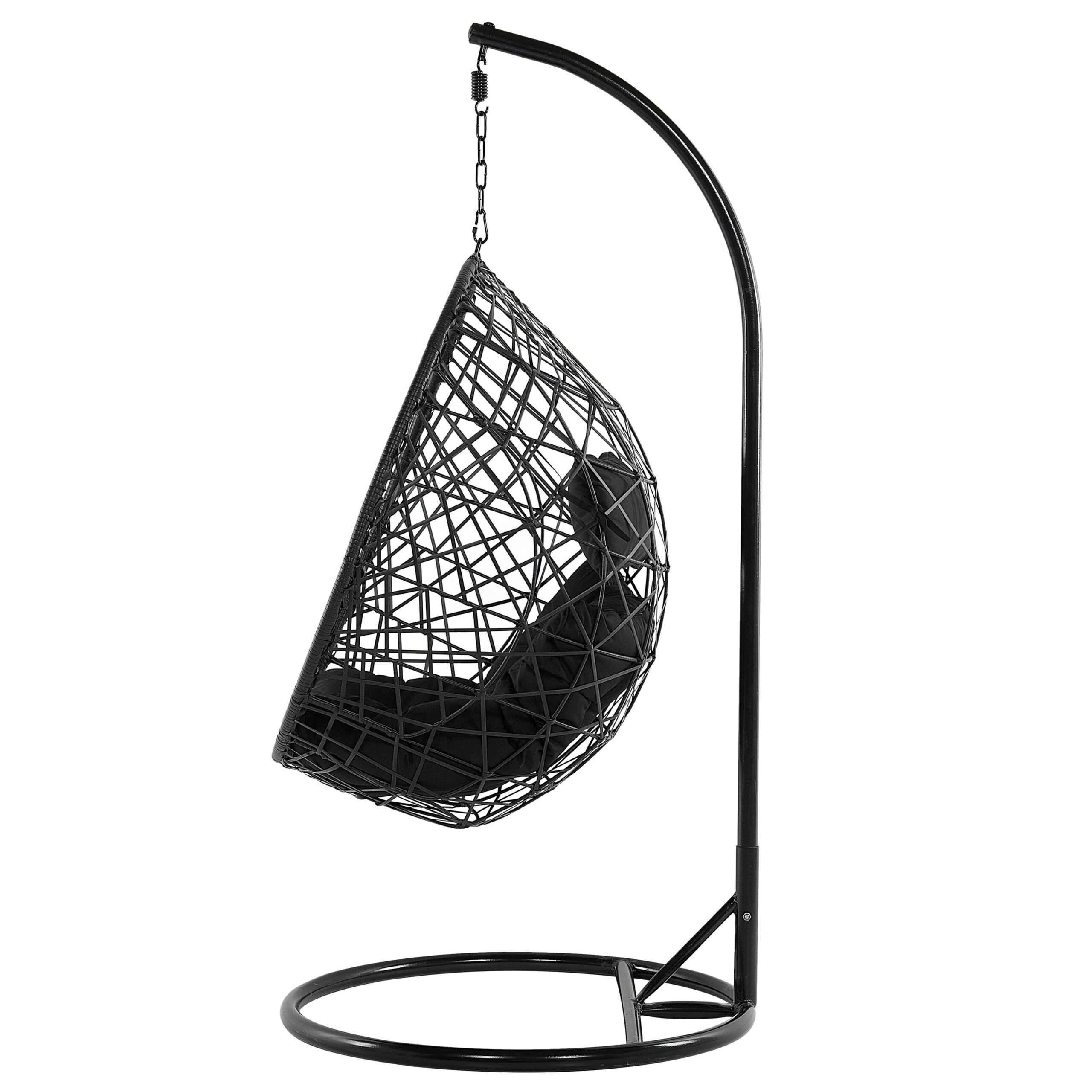 Beliani - Chaise porte-à-faux Polyrotin Noir ALATRI - Beliani - Imagen 5