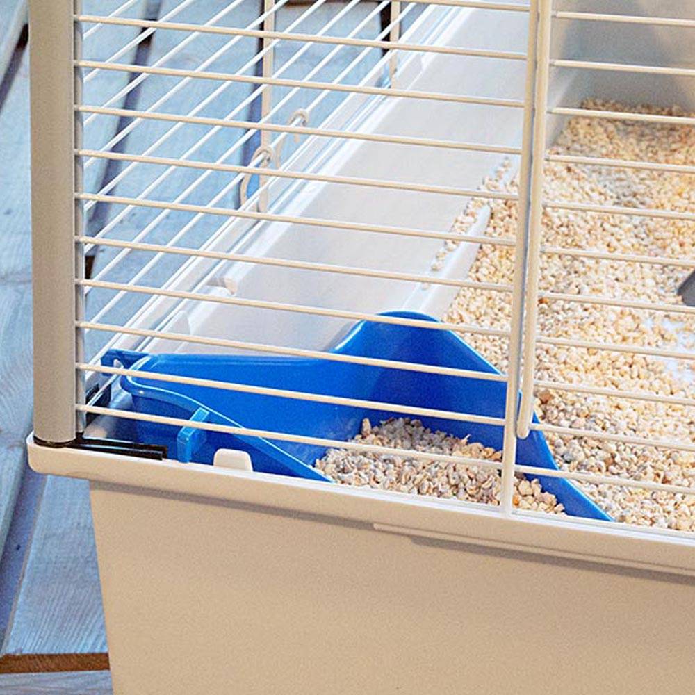 Ferplast - Ferplast Cage pour fûrets FURET TOWER, structure verticale sur plusieurs étages, roues et accessoires inclus, métal vernis gris et plastique, 75 x 80 - Imagen 7
